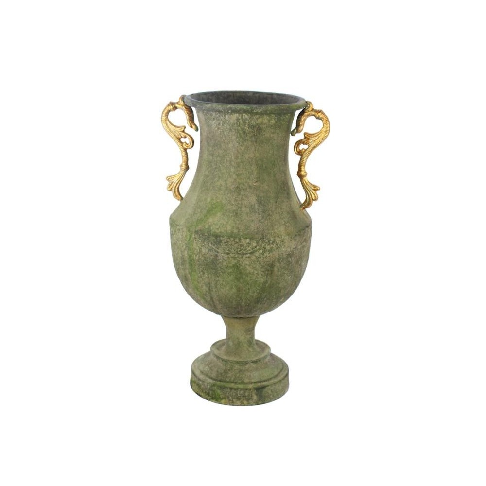 COPPA VERDE ORO 28X24X51CM MET